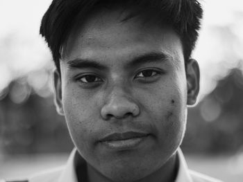 Close-up portrait of young man