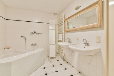 Interior of modern bathroom