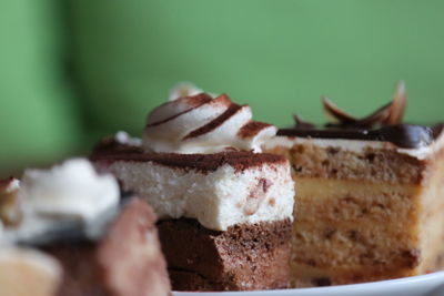 Close-up of chocolate cake