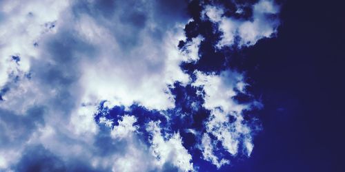 Low angle view of clouds in sky