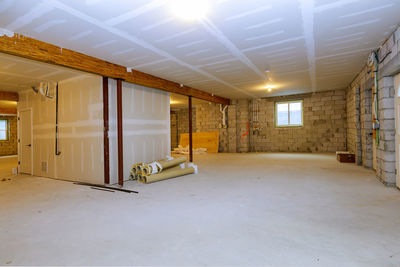 Empty corridor in building