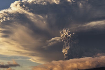 Low angle view of storm clouds in sky