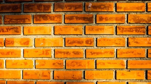 Full frame shot of orange wall