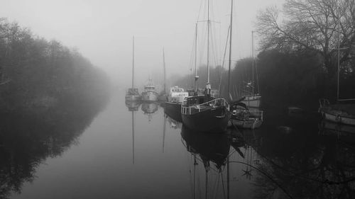 Boats in sea