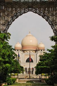 View of historical building against clear sky