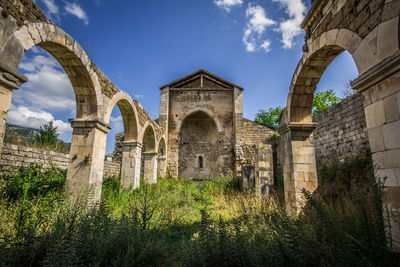 Ruins of old church of santa maria di cartignano, bussi sul tirino, abruzzo