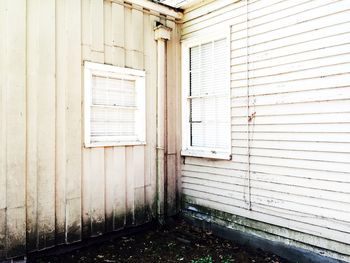 Close-up of closed door