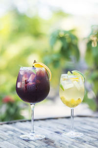 Close-up of drink on table