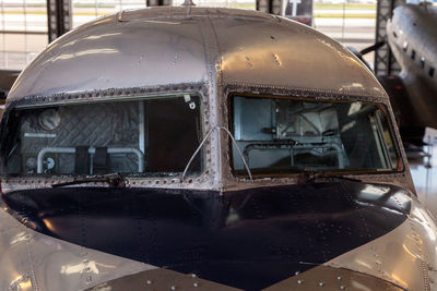 Close-up of rusty car