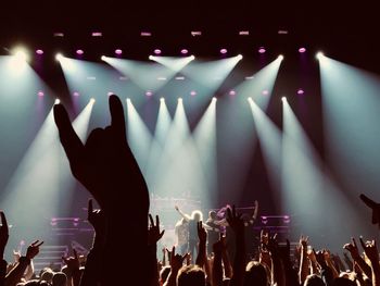 Crowd at music concert