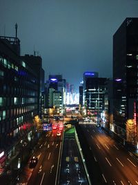 City street at night