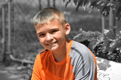 Portrait of smiling boy