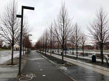 Scenic view of road against sky