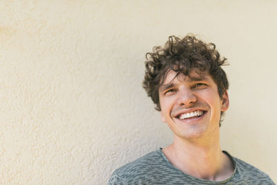 Portrait of young man smiling