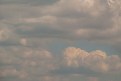 Low angle view of clouds in sky