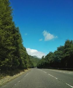 Road passing through country road