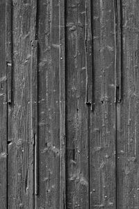 Full frame shot of old wooden wall