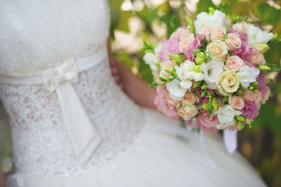 Close-up of rose bouquet