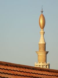 Street light against clear sky