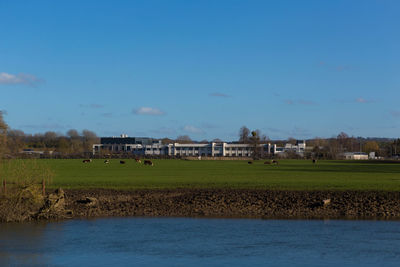 Scenic view of buildings against sky