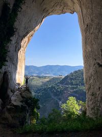 View of rock formations