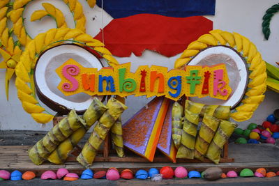 Close-up of multi colored vegetables for sale in market