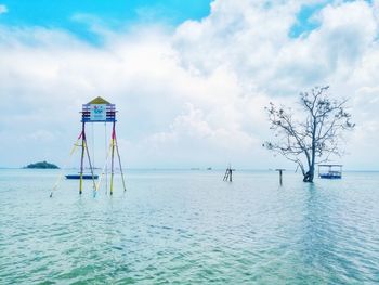 Scenic view of sea against sky