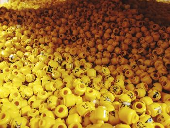 Full frame shot of yellow balls