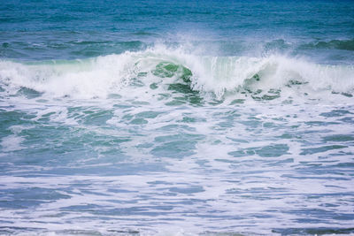 Waves rushing towards shore