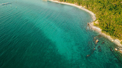 High angle view of swimming pool