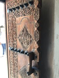 Close-up of door