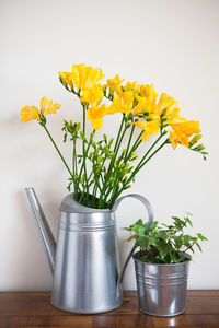 Yellow flowers in vase