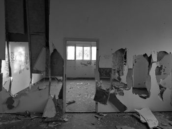 Interior of abandoned home