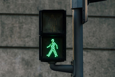 Close-up of road sign