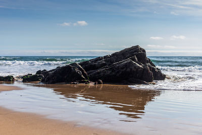 Scenic view of sea against sky