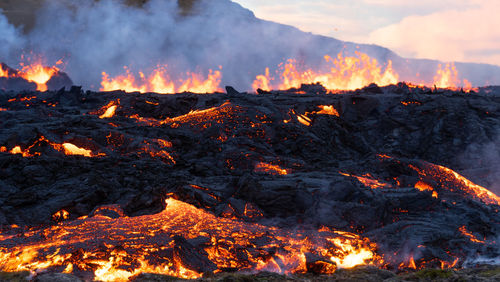 Heap of bonfire