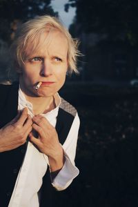 Portrait of a beautiful young woman