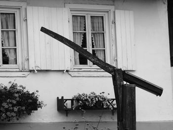 View of steps in front of building