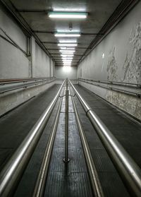 Empty subway tunnel