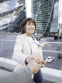 Young woman using mobile phone