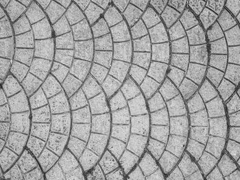 Full frame shot of cobblestone footpath