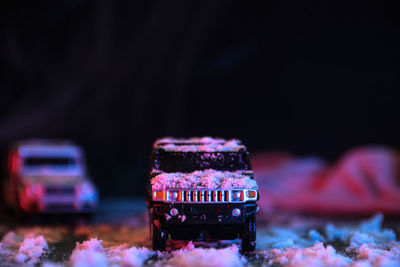 Close-up of fire hydrant against gray background