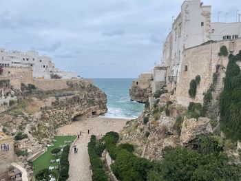 Adriatic sea view from city 