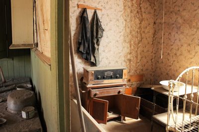 Interior of abandoned house