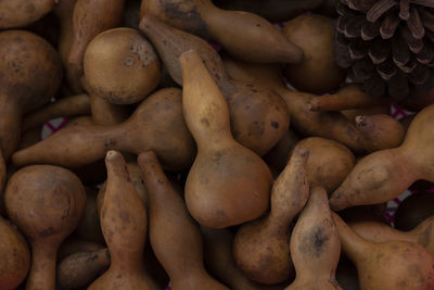 Full frame shot of onions for sale at market stall