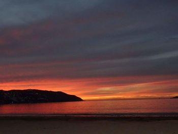 Dramatic sky over sea