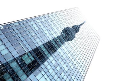 Low angle view of skyscraper