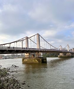 View of bridge over river