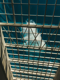 Low angle view of glass building