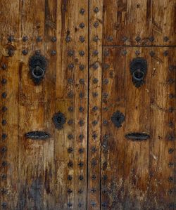Full frame shot of wooden door